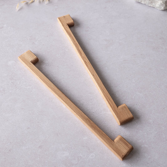 Poignée meuble Rustique chêne massif écologique - design linéaire moderne pour cuisine